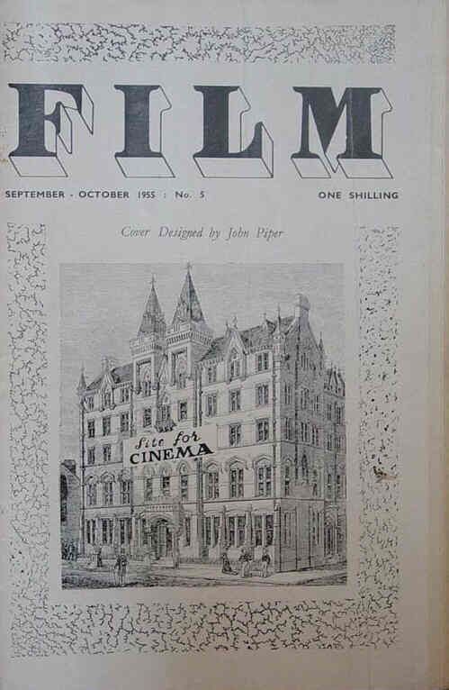 FILM (BFFS) magazine side cover Issue 5 September/October 1955