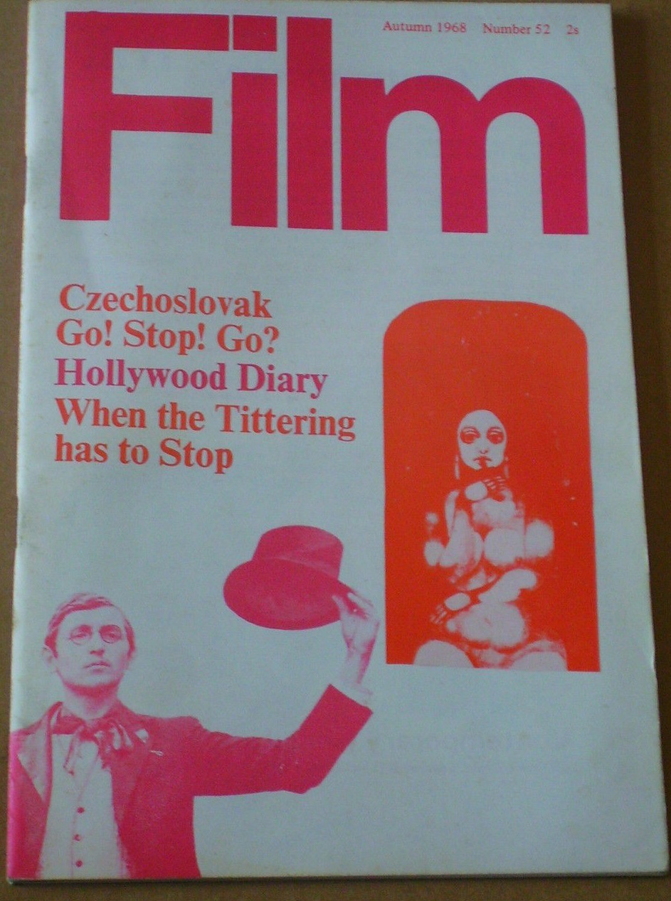 FILM (BFFS) magazine side cover Issue 52 September 1968