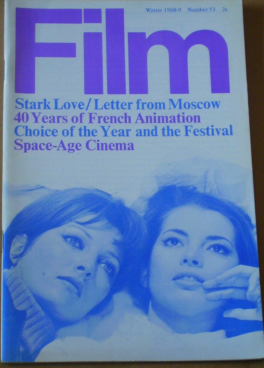 FILM (BFFS) magazine side cover Issue 53 December 1968