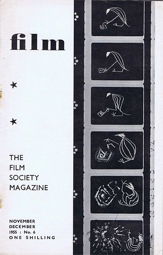 FILM (BFFS) magazine side cover Issue 6 November 1955