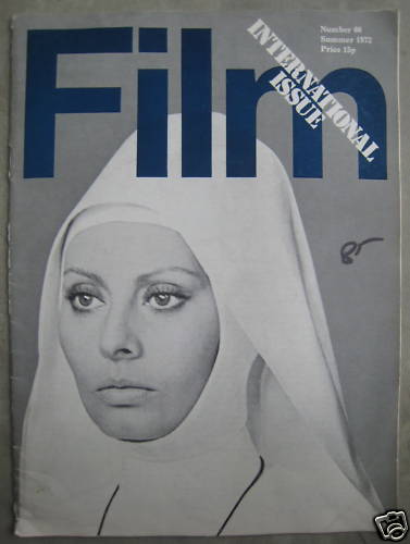 FILM (BFFS) magazine side cover Issue 66 Summer (June/July/August) 1972