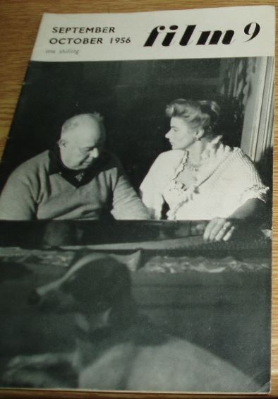 FILM (BFFS) magazine side cover Issue 9 September 1956