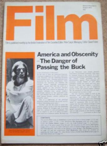 FILM (BFFS) magazine side cover Issue 5 August 1973