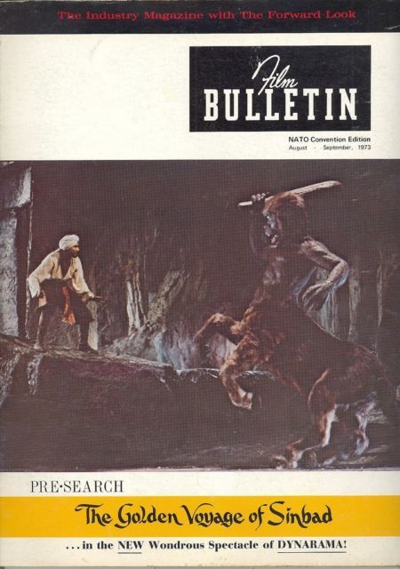 FILM BULLETIN magazine side cover August-September 1973