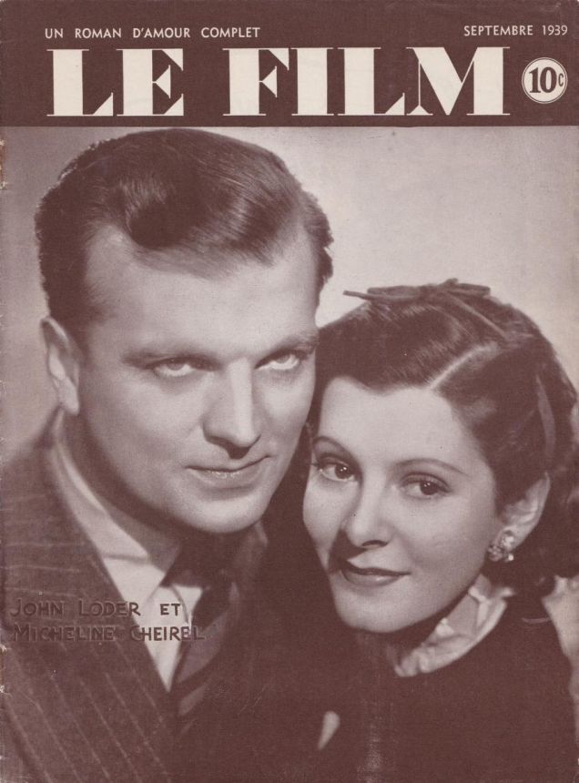 FILM | LE (20s-60s Ca) magazine side cover September 1939