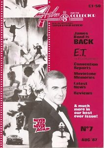 FILM FOR THE COLLECTOR magazine side cover Issue 7 August 1987