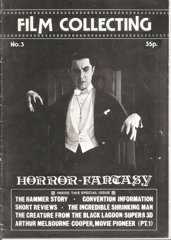 FILM COLLECTING magazine side cover Issue 3  1977