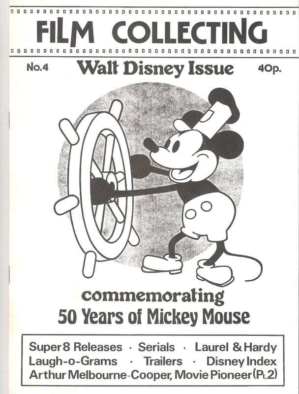 FILM COLLECTING magazine side cover Issue 4  1978