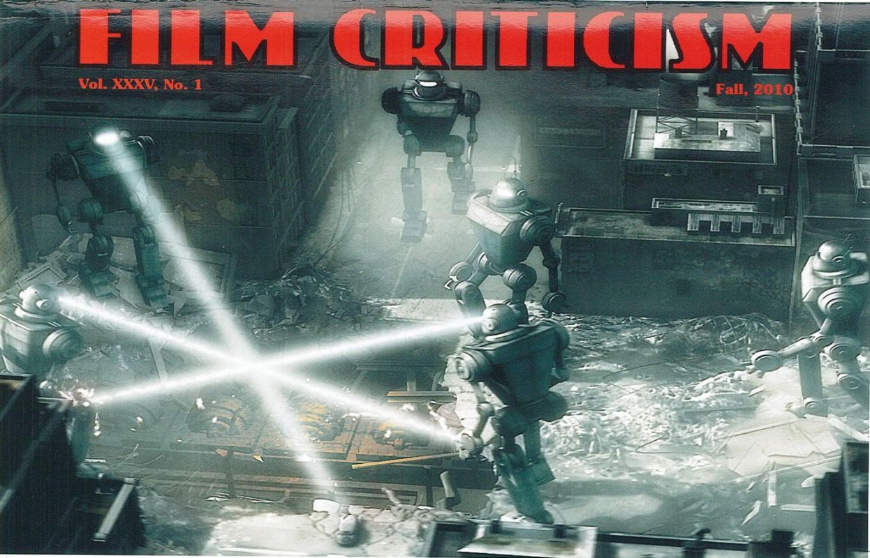 FILM CRITICISM magazine side cover  Vol 35 # 1 Fall 2010