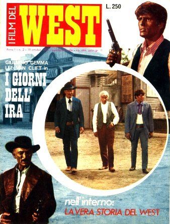 I FILM DEL WEST magazine side cover Issue 2 19 October 1973