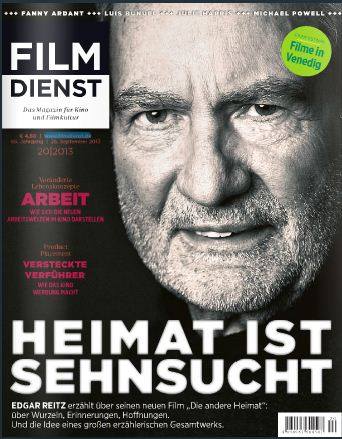 FILM DIENST magazine side cover Issue 20 26 September 2013