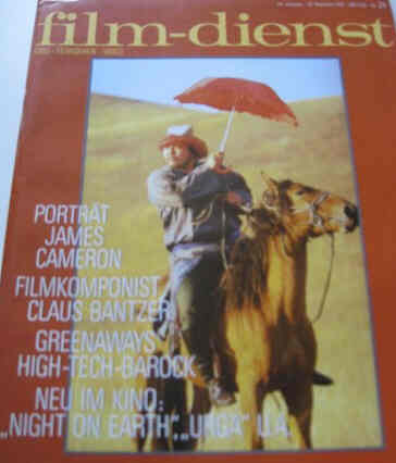 FILM DIENST magazine side cover Issue 24 26 November 1991