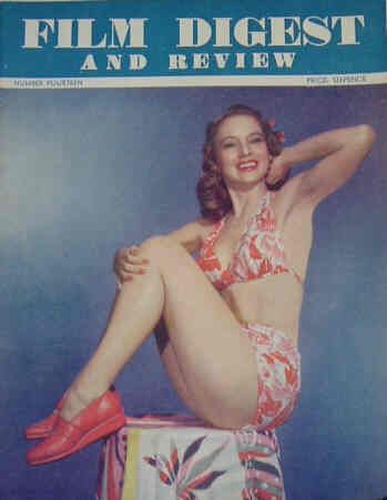 FILM DIGEST AND REVIEW magazine side cover Issue 14  1946