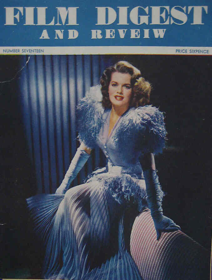 FILM DIGEST AND REVIEW magazine side cover Issue 17  