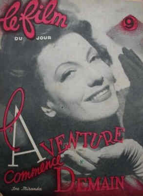 FILM DU JOUR magazine side cover Issue 99 12 September 1947