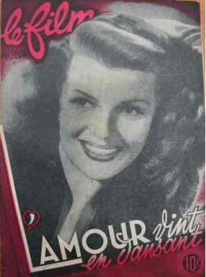 FILM DU JOUR magazine side cover Issue 112 2 January 1948