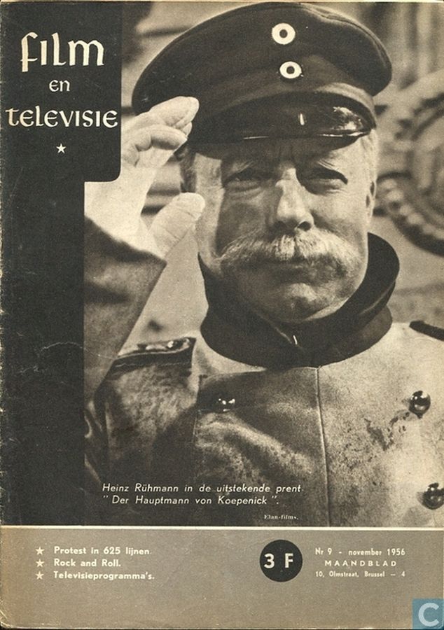 FILM EN TELEVISIE magazine side cover Issue 9 November 1956