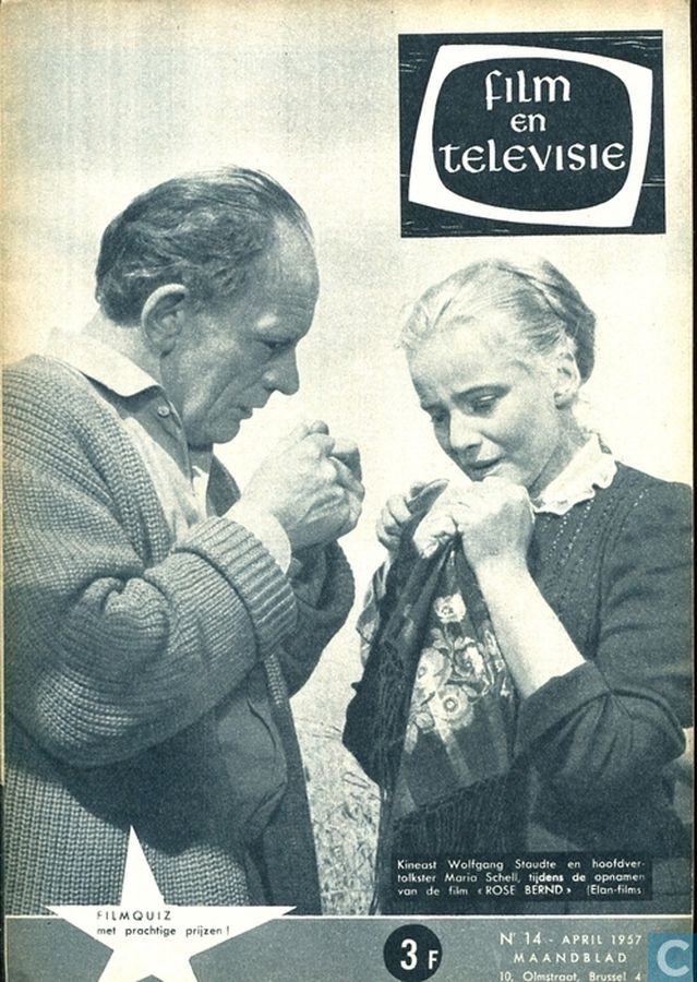 FILM EN TELEVISIE magazine side cover Issue 14 April 1957