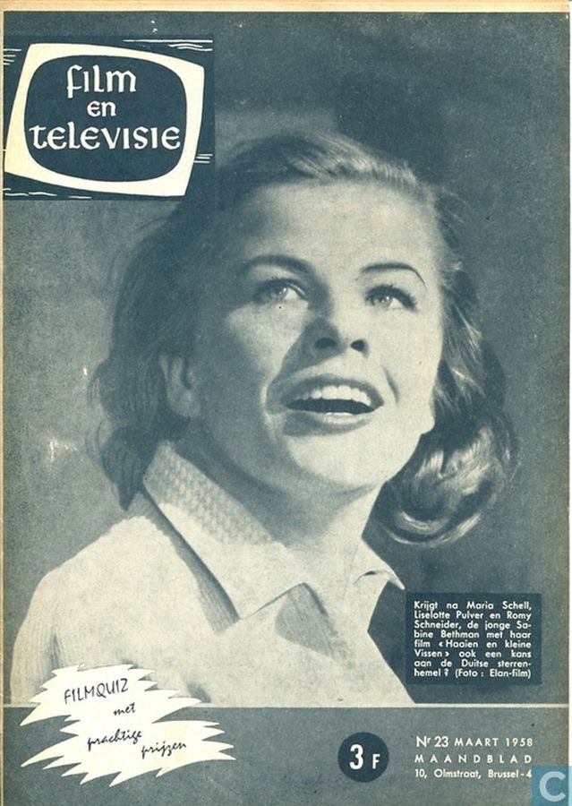 FILM EN TELEVISIE magazine side cover Issue 23 March 1958
