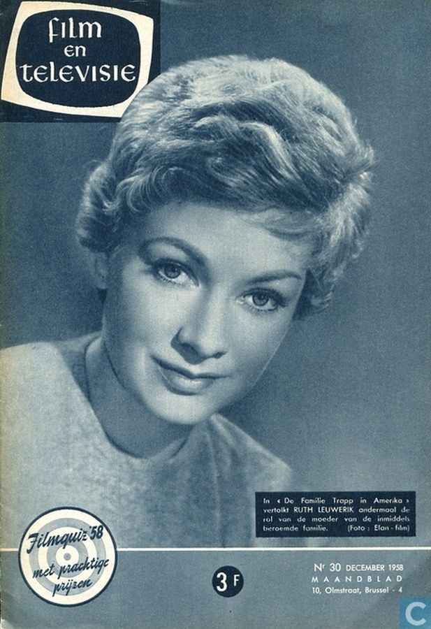 FILM EN TELEVISIE magazine side cover Issue 30 December 1958