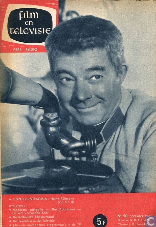 FILM EN TELEVISIE magazine side cover Issue 50 December 1960
