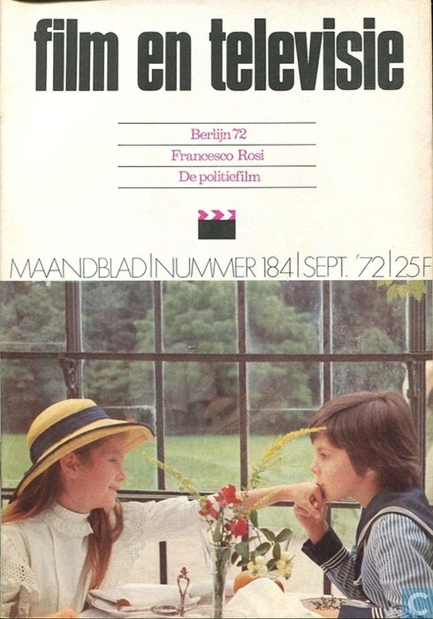 FILM EN TELEVISIE magazine side cover Issue 184 September 1972