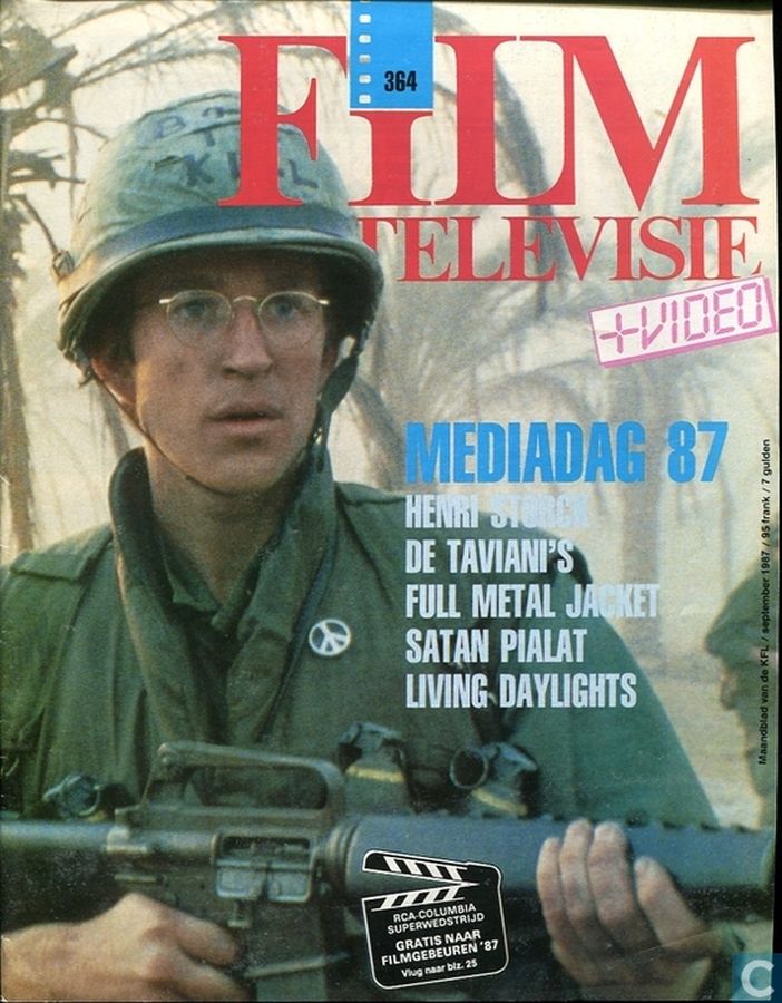 FILM EN TELEVISIE magazine side cover Issue 364 September 1987
