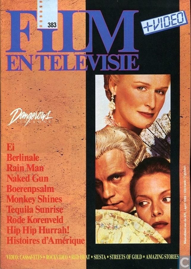 FILM EN TELEVISIE magazine side cover Issue 383 April 1989