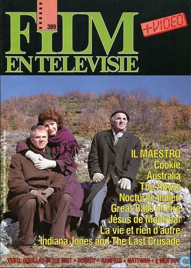 FILM EN TELEVISIE magazine side cover Issue 389 October 1989