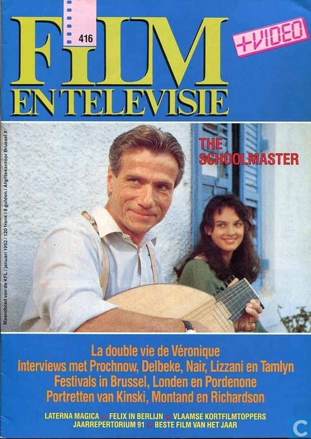 FILM EN TELEVISIE magazine side cover Issue 416 January 1992