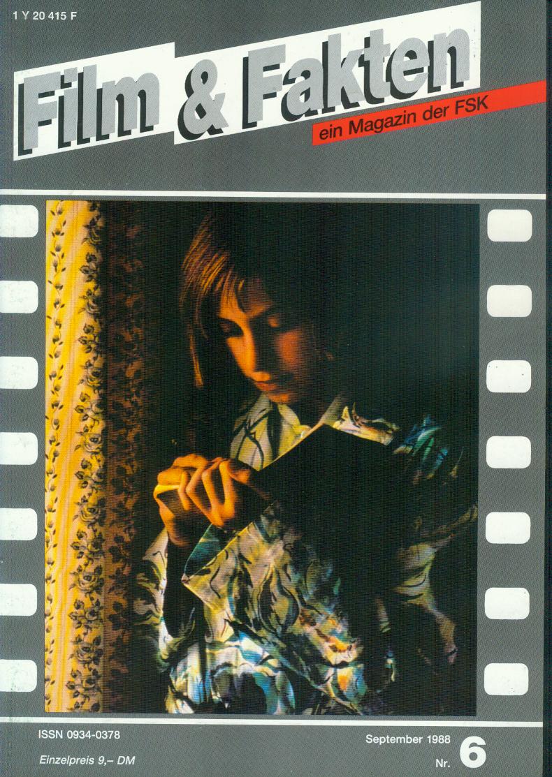 FILM UND FAKTEN magazine side cover Issue 6 September 1988