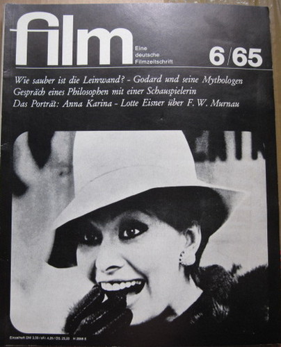 FILM/FERNSEHEN UND FILM magazine side cover Issue 6 June 1965