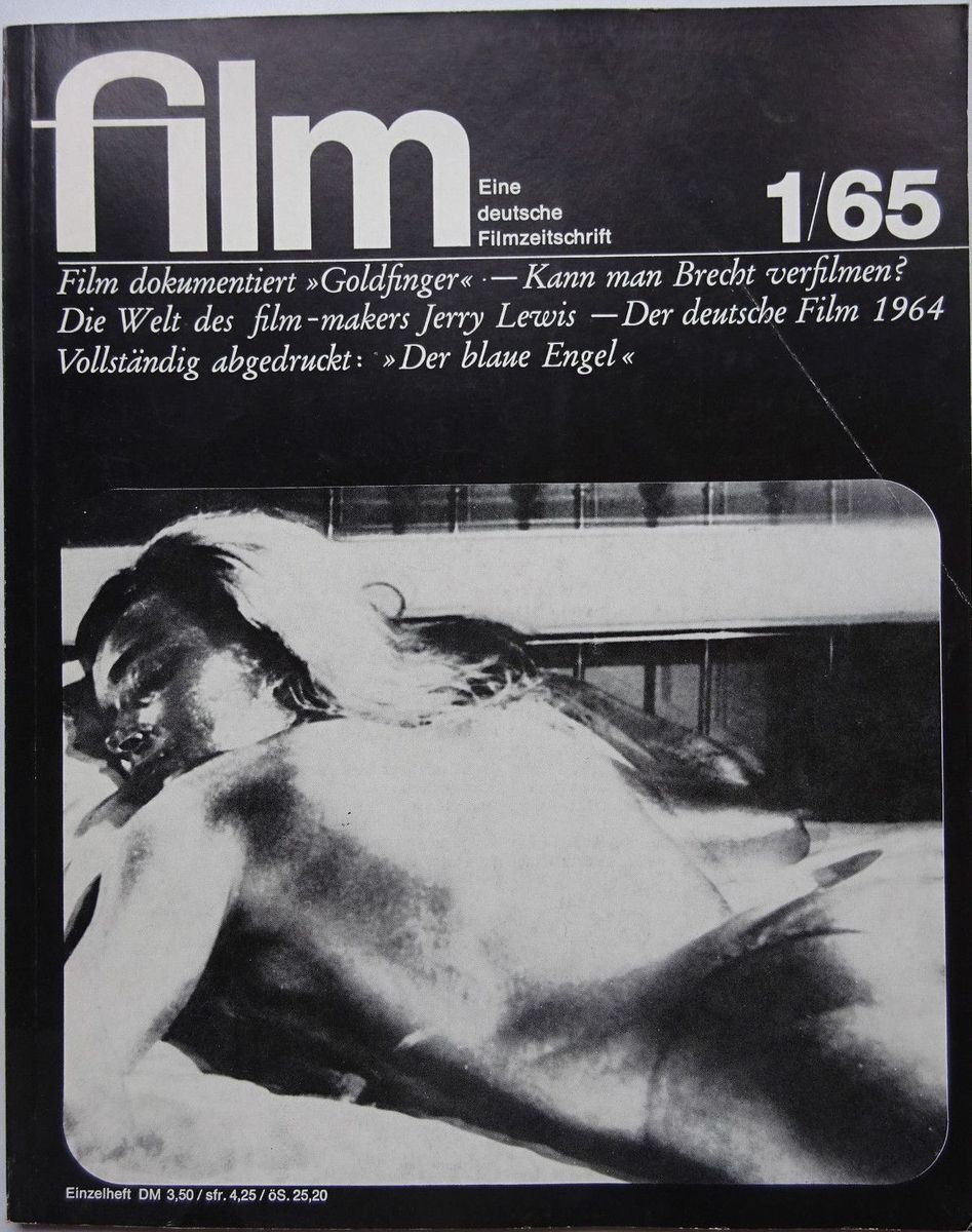 FILM/FERNSEHEN UND FILM magazine side cover Issue 1  1965