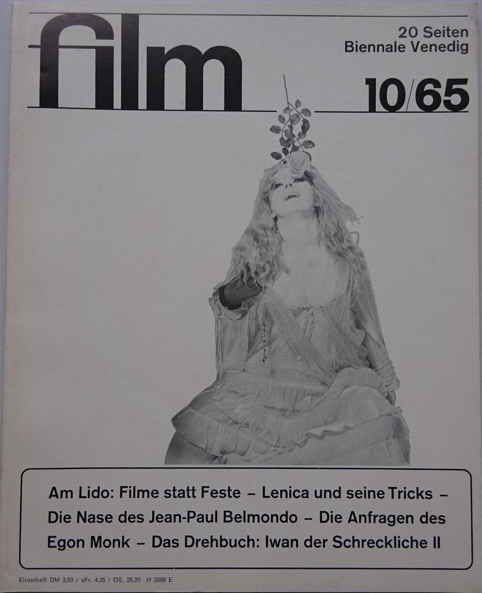 FILM/FERNSEHEN UND FILM magazine side cover Issue 10  1965