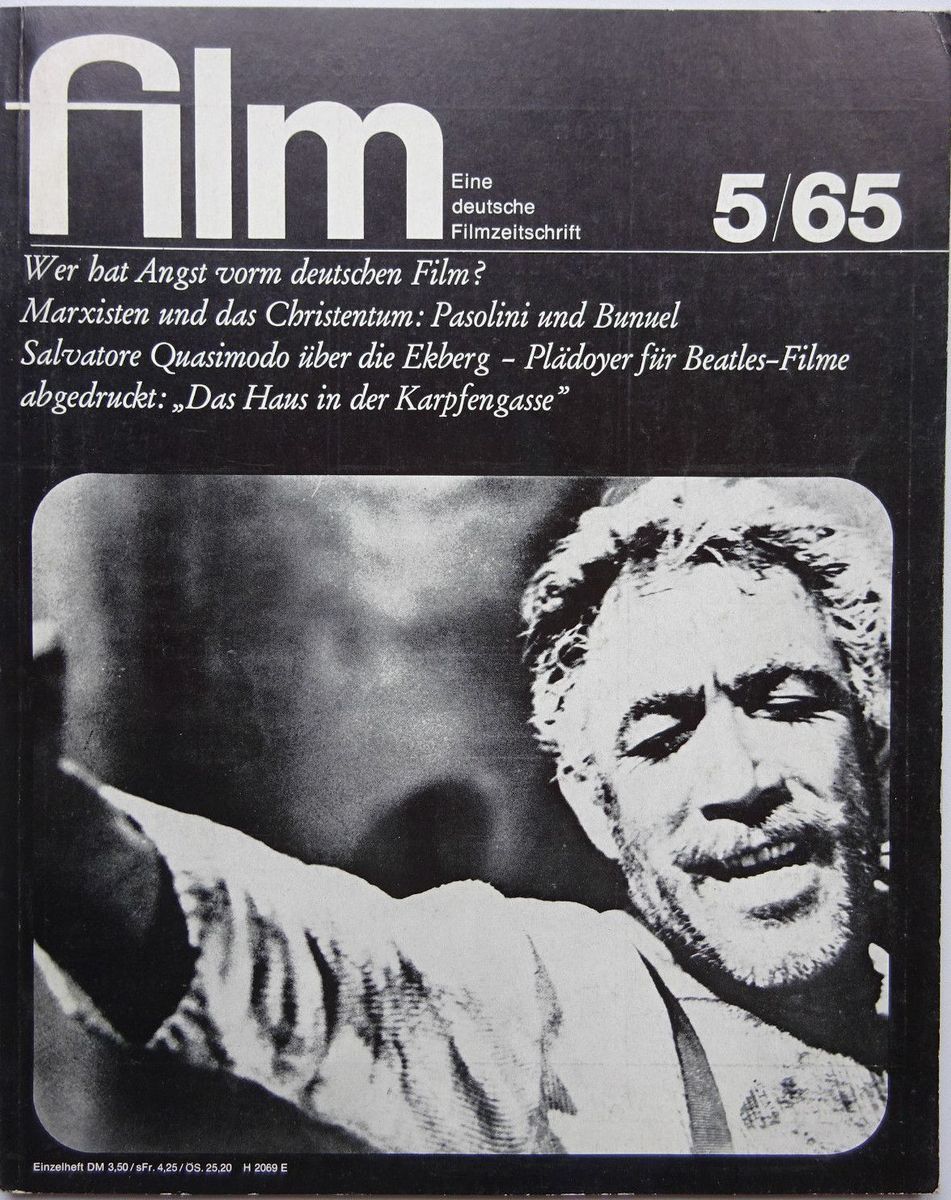 FILM/FERNSEHEN UND FILM magazine side cover Issue 5  1965
