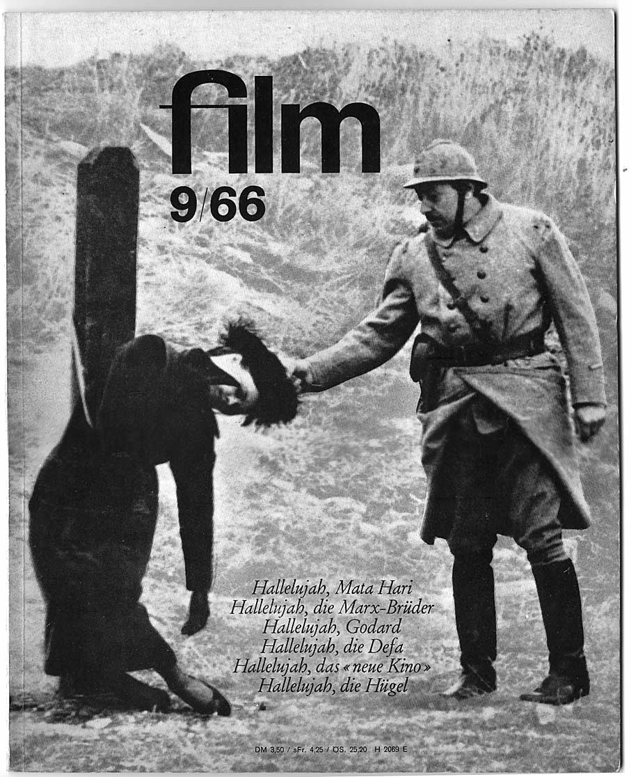 FILM/FERNSEHEN UND FILM magazine side cover Issue 9 September 1966