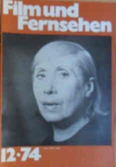 FILM UND FERNSEHEN magazine side cover Issue 12  1974