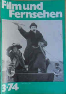 FILM UND FERNSEHEN magazine side cover Issue 3  1974