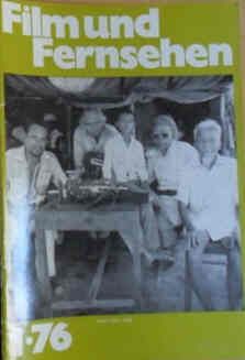 FILM UND FERNSEHEN magazine side cover Issue 1  1976