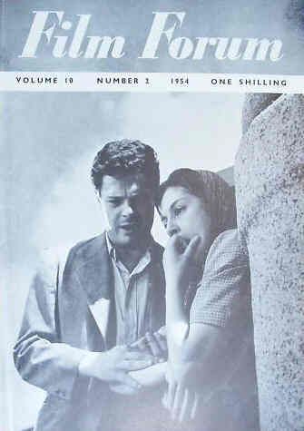 FILM FORUM (UK) magazine side cover Vol 10 # 2 1954