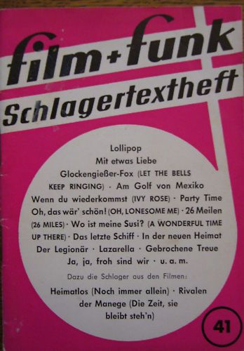 FILM UND FUNK magazine side cover Issue 41  