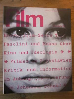 FILM/FERNSEHEN UND FILM magazine side cover Issue 10 October 1967