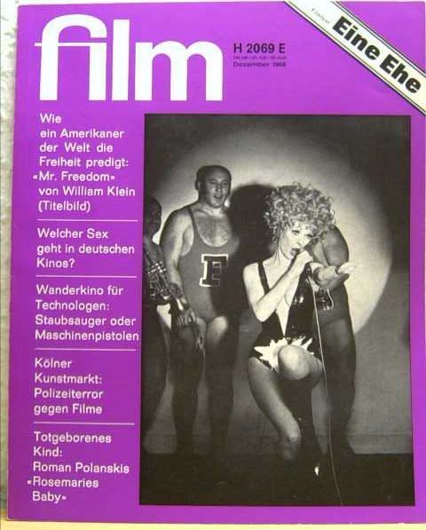 FILM/FERNSEHEN UND FILM magazine side cover Issue 12 December 1968