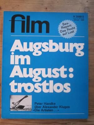 FILM/FERNSEHEN UND FILM magazine side cover Issue 1 January 1969