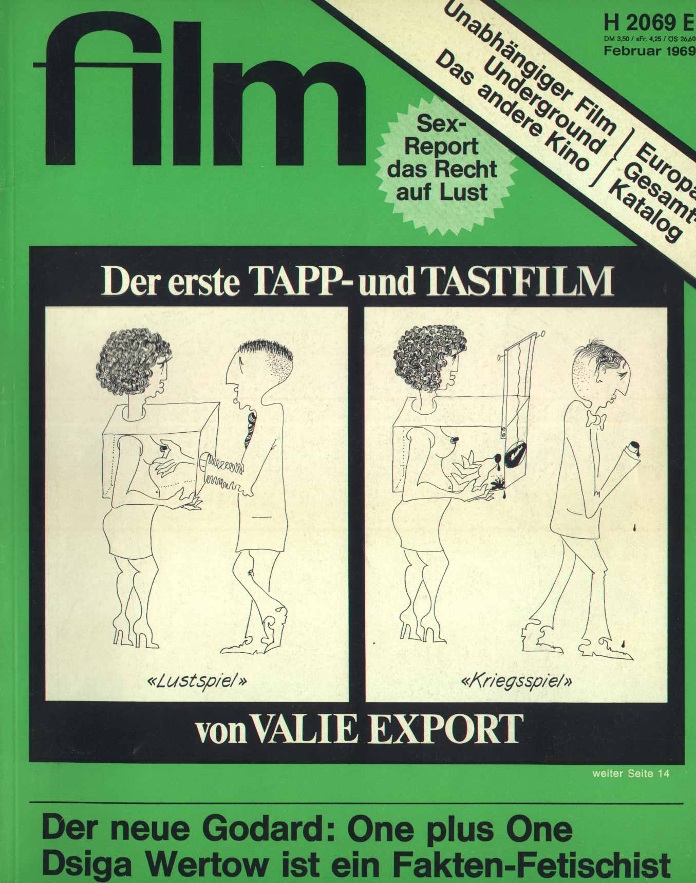 FILM/FERNSEHEN UND FILM magazine side cover Issue 2 February 1969