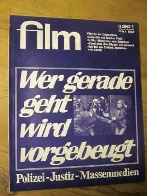 FILM/FERNSEHEN UND FILM magazine side cover Issue 3 March 1969