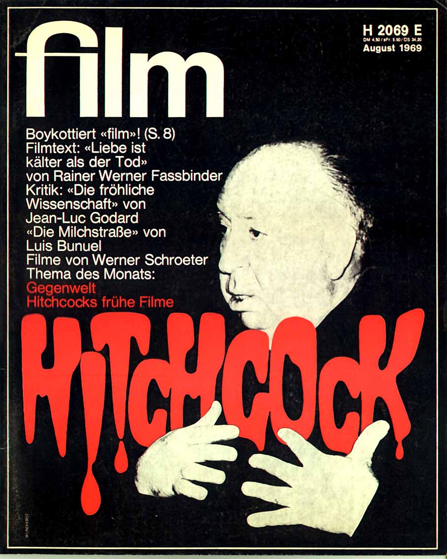 FILM/FERNSEHEN UND FILM magazine side cover Issue 8 August 1969