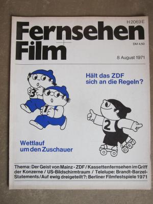 FILM/FERNSEHEN UND FILM magazine side cover Issue 8 August 1971