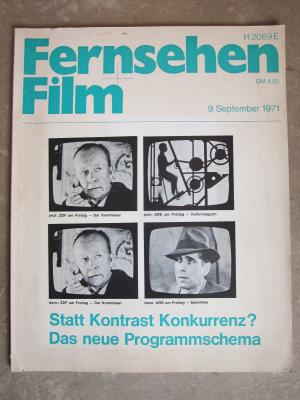 FILM/FERNSEHEN UND FILM magazine side cover Issue 9 September 1971