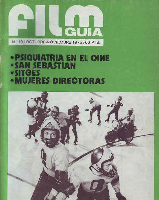 FILM GUIA magazine side cover Issue 10 October/November 1975